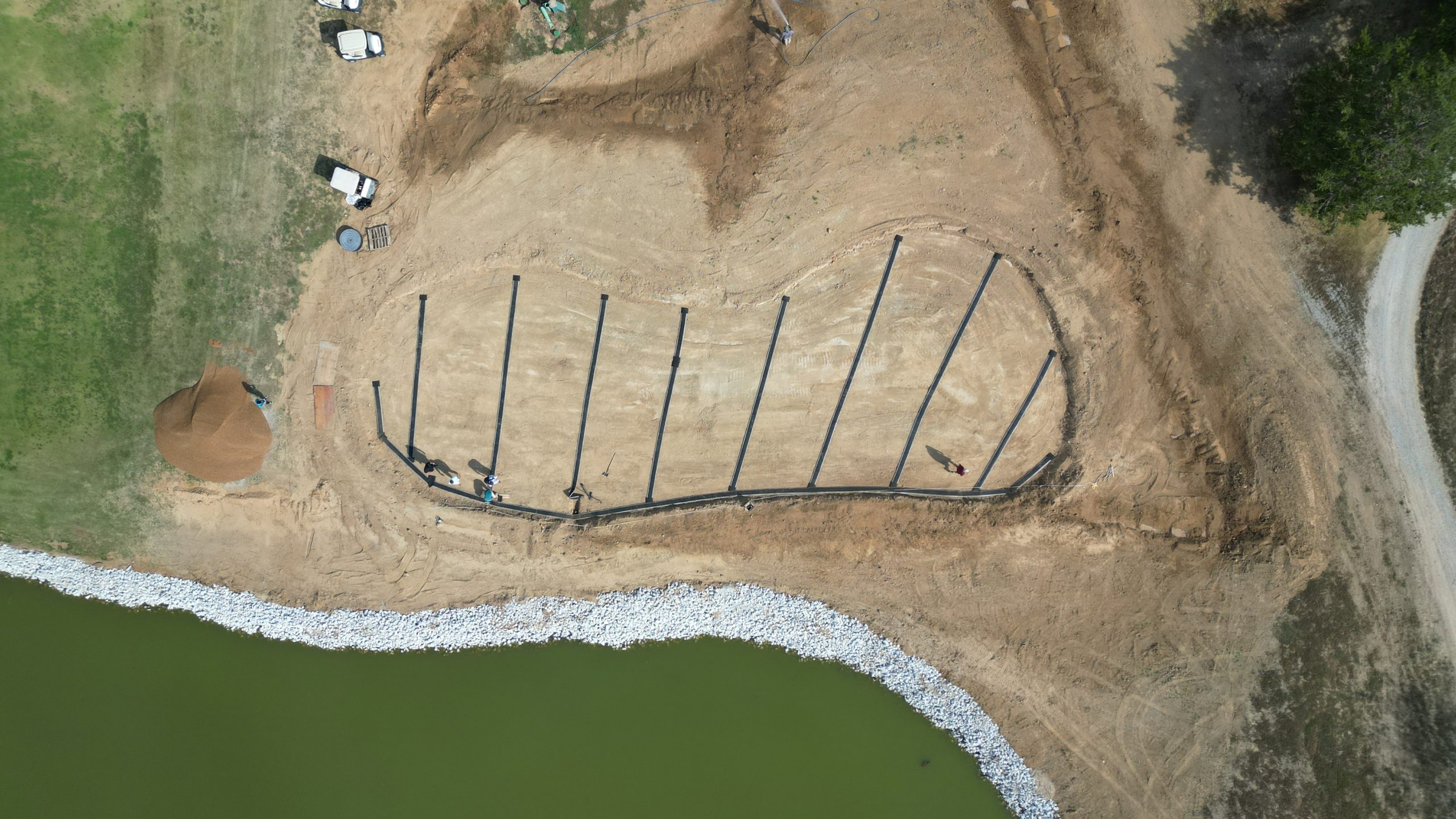 Golf course under construction