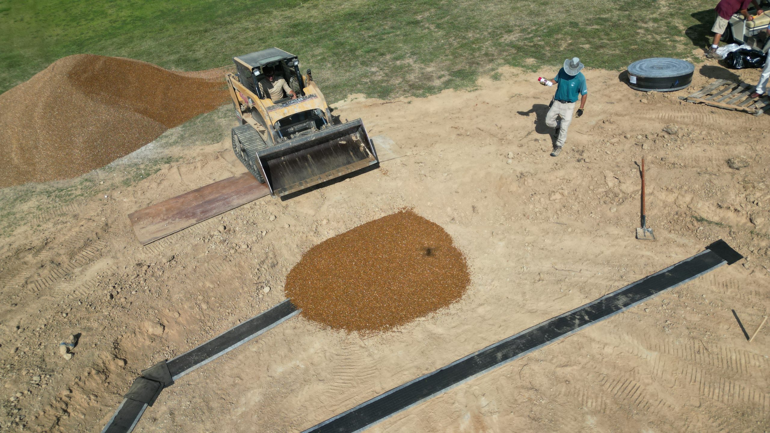 Gold course under construction